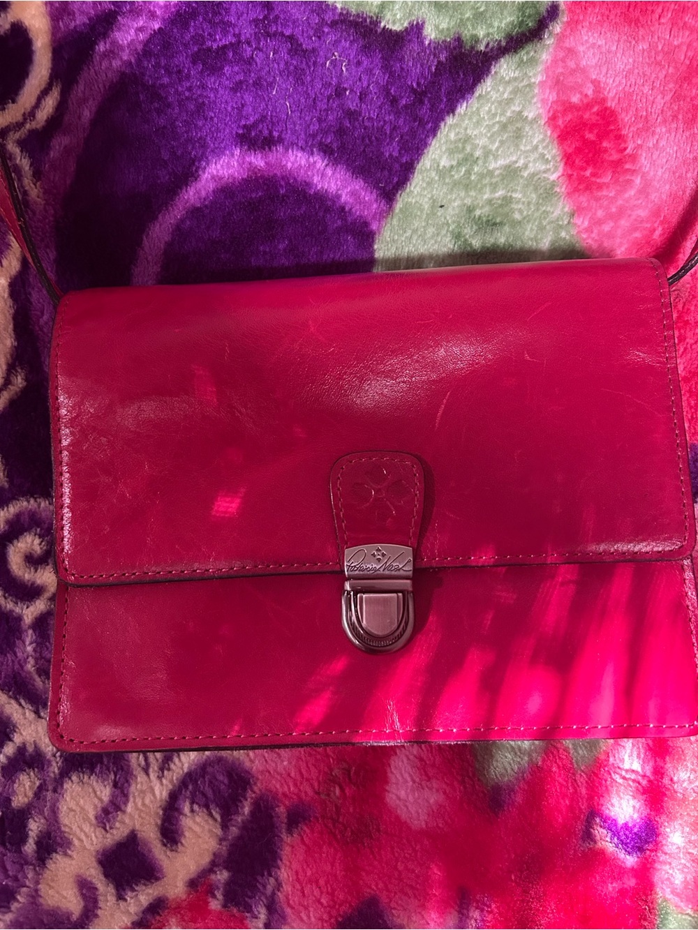 Patricia Nash Magenta Cross Body Bag